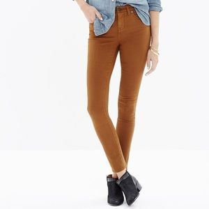 Madewell High Riser Sateen Jean in Cedar